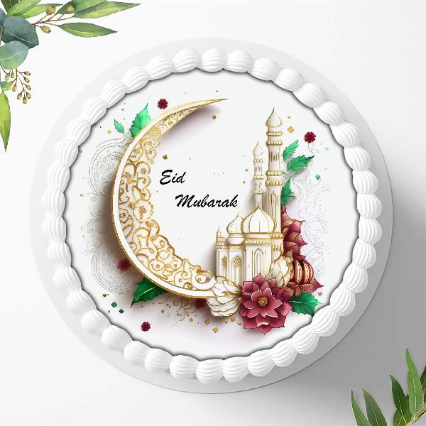 Eid al Adha Mubarak Tortenaufleger Ø 20cm, 1372z